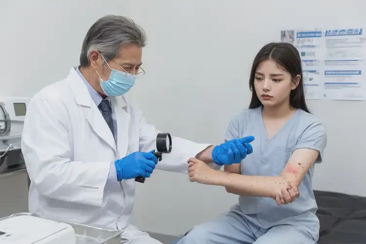 女性手臂偶爾長濕疹能徹底自愈嗎(圖2)