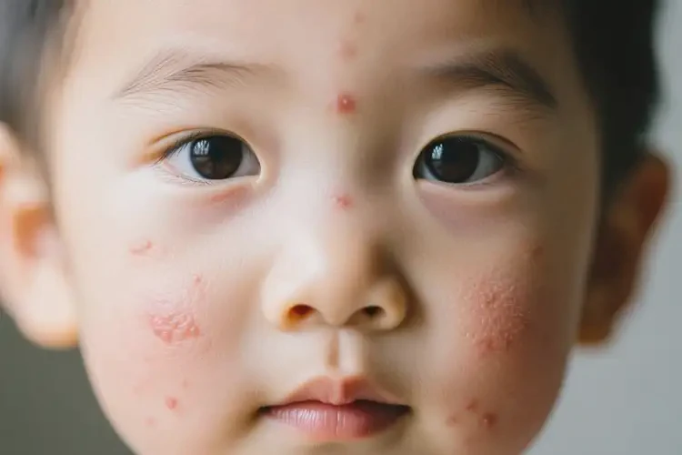 孩子臉上經(jīng)常長濕疹不管它會自己自愈嗎(圖4)