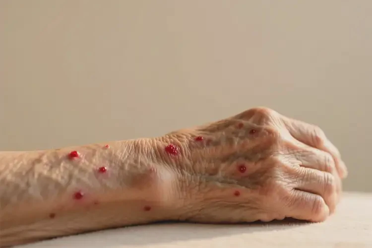 老人身上經(jīng)常起濕疹不管它會(huì)自己痊愈嗎(圖2)