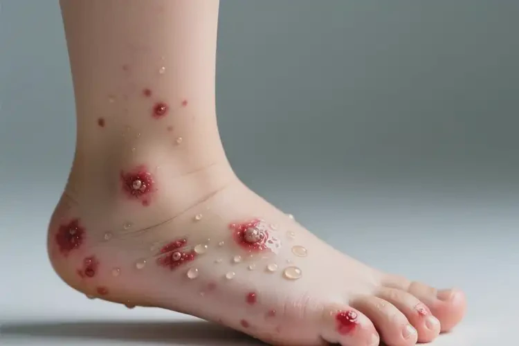 少兒腳上經(jīng)常長濕疹能徹底自愈嗎(圖1)