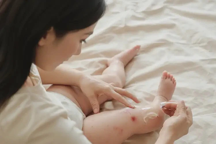 新生儿小腿上出湿疹不管它会自己痊愈吗(图3)