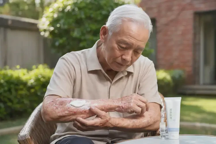 高齡老人手臂容易起濕疹不管它會(huì)自己自愈嗎(圖3)