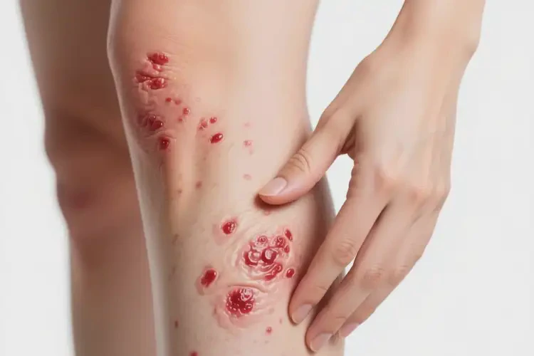 女性小腿上經(jīng)常起濕疹不管它會(huì)自己自愈嗎(圖3)