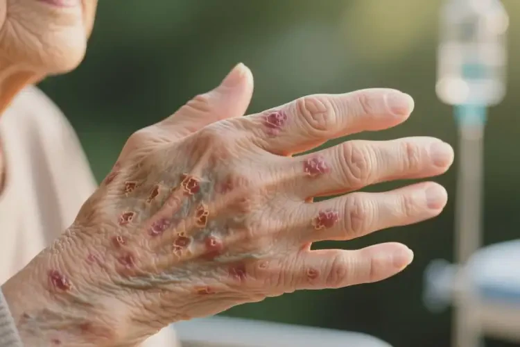 老年人身上出現(xiàn)濕疹不管它會自己好嗎(圖3)