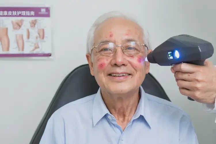 老年人面部偶爾長濕疹不管它會自己痊愈嗎(圖1)