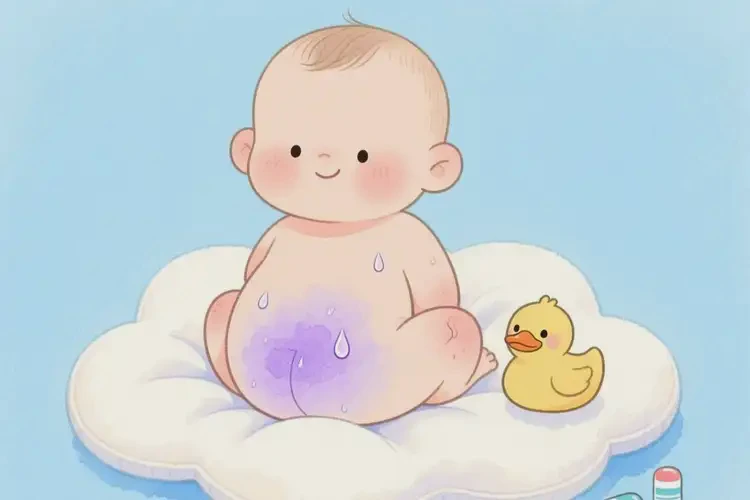 嬰兒屁股上起濕疹能夠徹底治愈嗎(圖2)