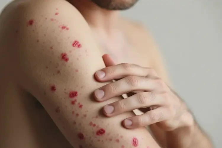 男性身上偶爾長濕疹能徹底自愈嗎(圖1)