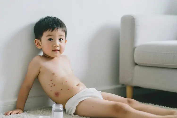小兒肚子上出濕疹能夠徹底治愈嗎(圖3)