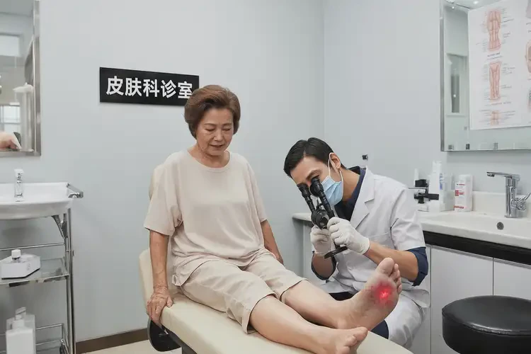 女生腳上偶爾起濕疹不管它會(huì)自己痊愈嗎(圖1)