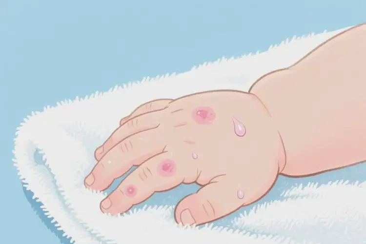 嬰幼兒手上偶爾長(zhǎng)濕疹不管它會(huì)自己痊愈嗎(圖2)