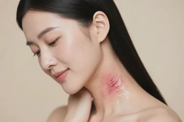 女生脖子偶尔长湿疹能靠自己自愈吗(图2)