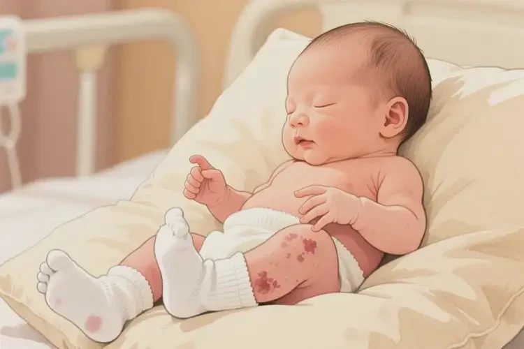 新生儿脚上长湿疹能彻底自愈吗(图2)