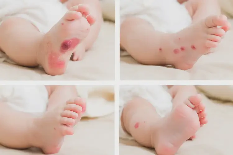 新生兒腳上偶爾起濕疹不管它會(huì)自己痊愈嗎(圖3)