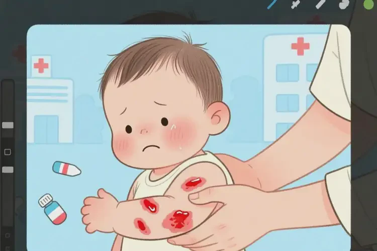 幼兒手臂上經(jīng)常起濕疹不管它會(huì)自己好嗎(圖3)