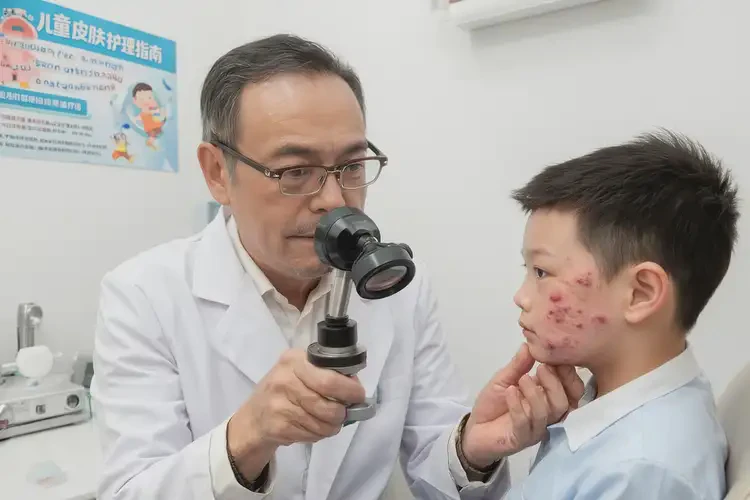 兒童臉上偶爾長(zhǎng)濕疹不管它會(huì)自己自愈嗎(圖1)