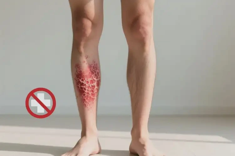 青年人小腿上有濕疹可以徹底自愈嗎(圖1)