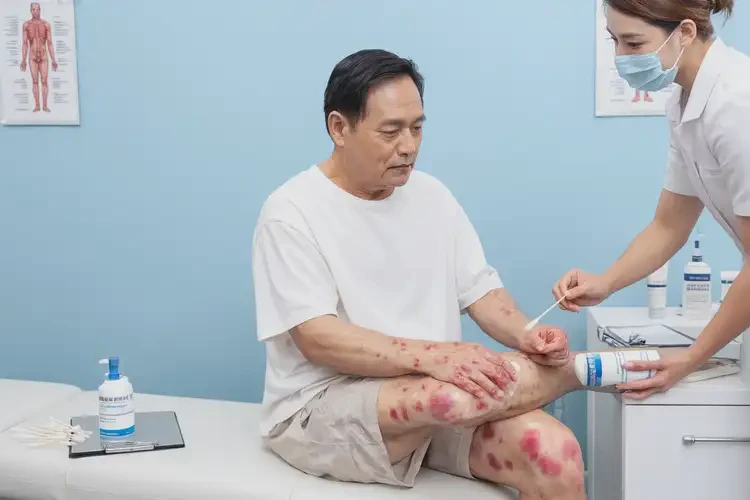 男人小腿上容易長濕疹能夠徹底治愈嗎(圖2)