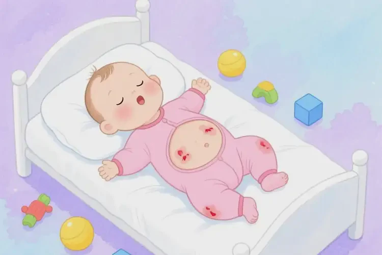 小孩肚子偶爾起濕疹不管它會自己好嗎(圖1)