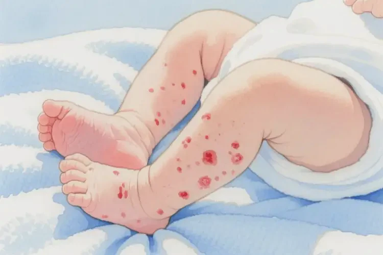 新生兒小腿出現(xiàn)濕疹可以徹底自愈嗎(圖4)