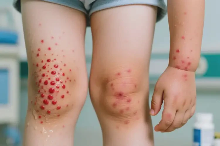 少兒四肢出現(xiàn)濕疹可以徹底自愈嗎(圖2)