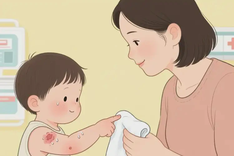 幼兒手臂上經(jīng)常起濕疹不管它會(huì)自己好嗎(圖2)