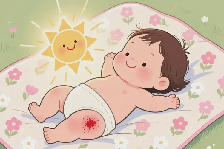 兒童屁股長濕疹不管它會(huì)自己痊愈嗎(圖2)