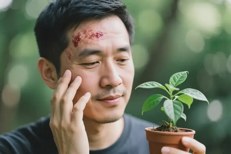 男性面部偶爾起濕疹能徹底自愈嗎(圖3)