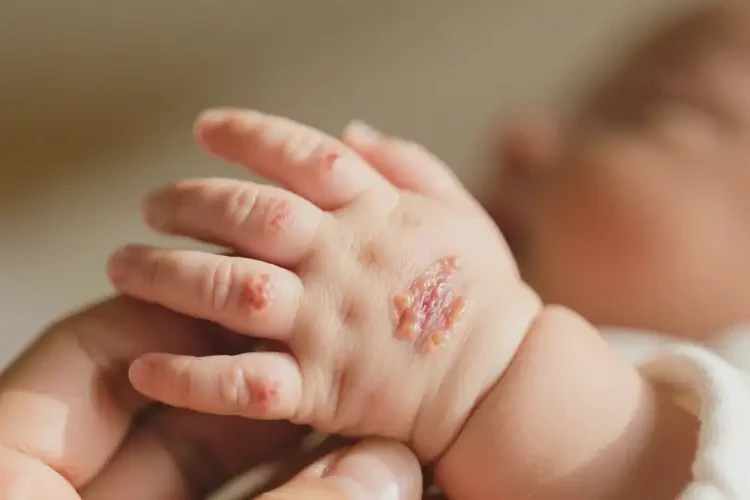 新生兒手上長濕疹能靠自己自愈嗎(圖2)