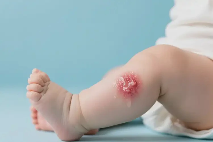 嬰兒小腿有濕疹能靠自己自愈嗎(圖2)
