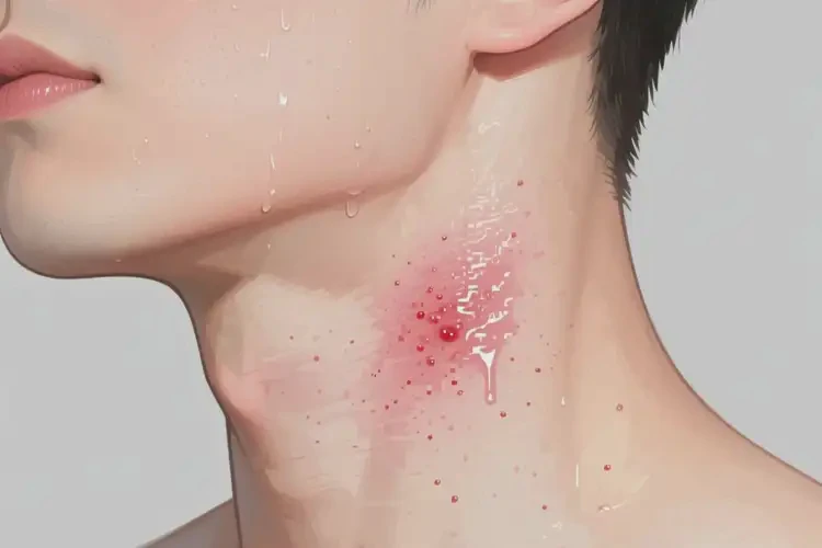 男人脖子起濕疹能徹底自愈嗎(圖4)