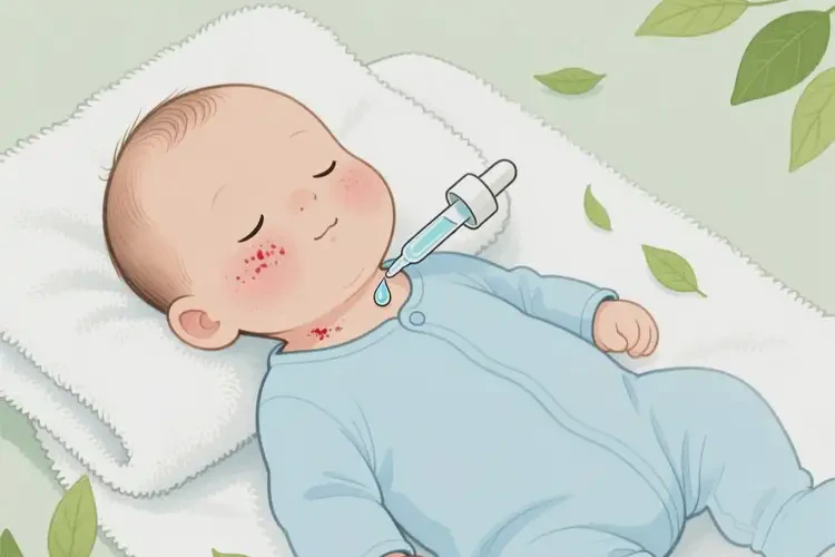 嬰兒脖子上偶爾起濕疹能夠徹底治愈嗎(圖3)