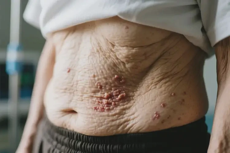 老人肚子出湿疹能靠自己自愈吗(图1)