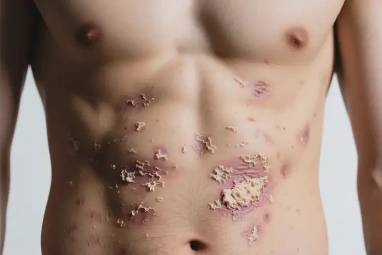 男性肚子上長濕疹不管它會自己好嗎(圖3)