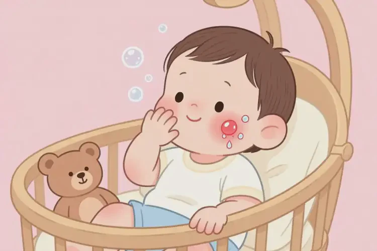 幼兒面部有濕疹不管它會(huì)自己好嗎(圖2)