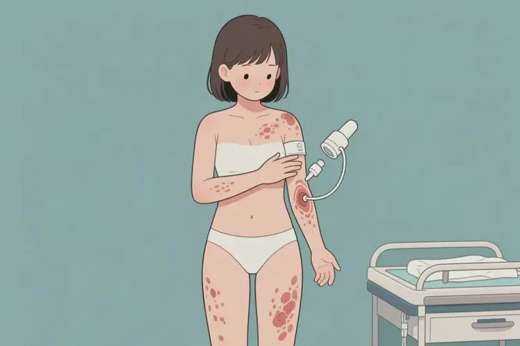 女生全身長濕疹能夠徹底治愈嗎(圖2)