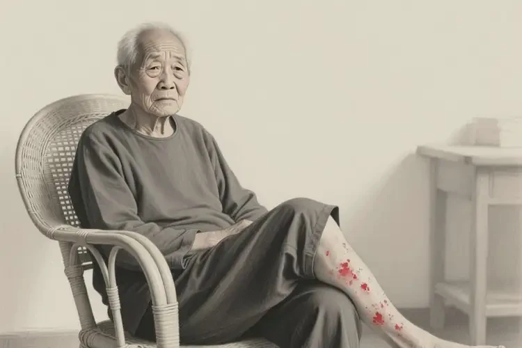 老人大腿上有濕疹不管它會自己痊愈嗎(圖4)