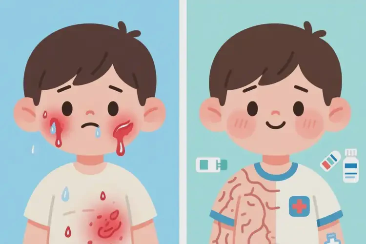 青少年肚子上偶爾起濕疹不管它會自己痊愈嗎(圖2)