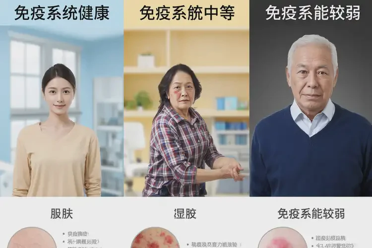 女人大腿上偶爾起濕疹不管它會自己好嗎(圖2)