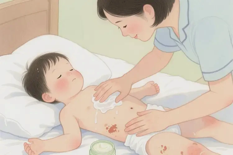 小孩屁股上偶爾起濕疹能靠自己自愈嗎(圖1)