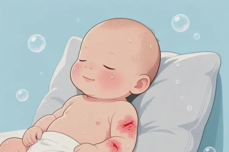 新生兒身上出現(xiàn)濕疹可不可以徹底自愈(圖3)