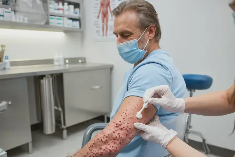 男人四肢出濕疹能不能徹底自愈(圖3)