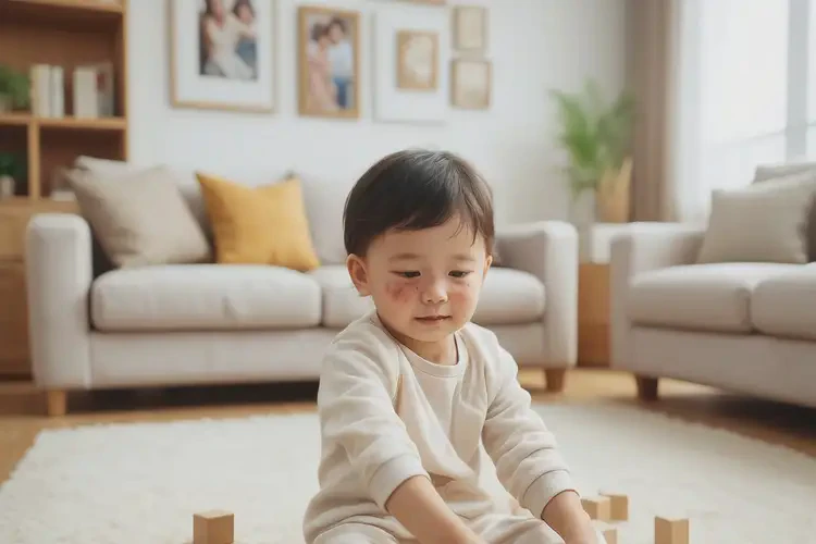 少兒臉上偶爾起濕疹能徹底自愈嗎(圖4)