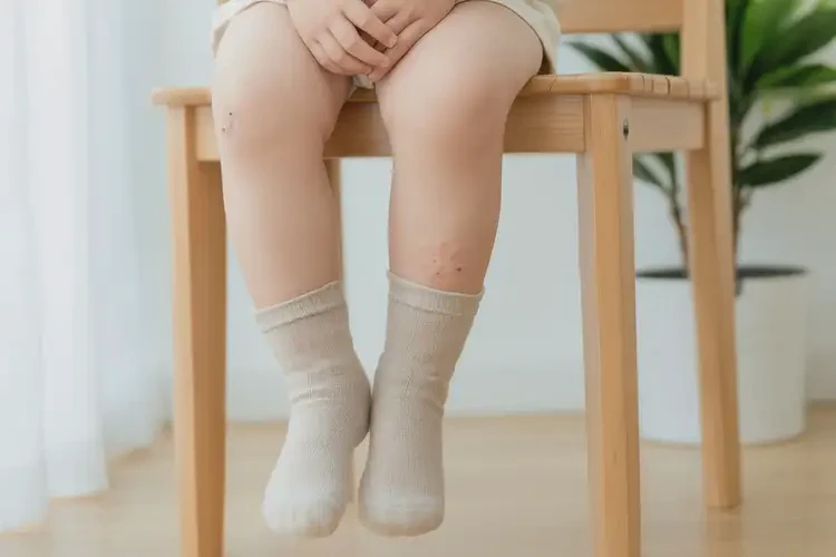 兒童腳上有濕疹不管它會自己好嗎(圖1)