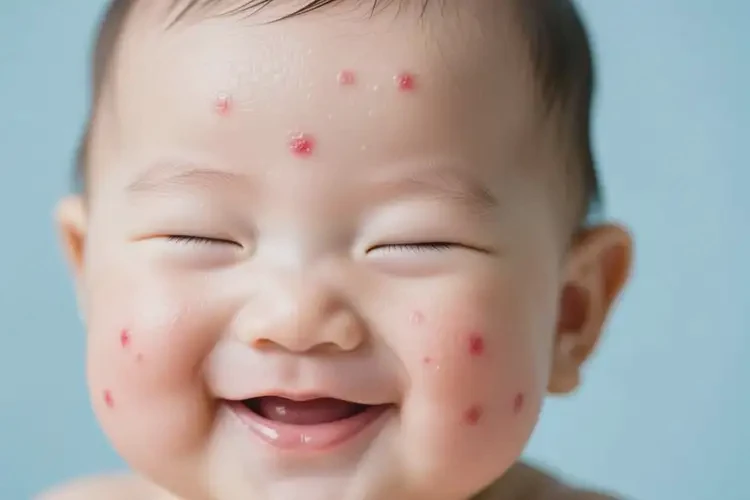 寶寶臉上出濕疹不管它會(huì)自己痊愈嗎(圖2)