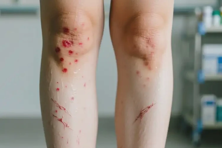 女人小腿上經(jīng)常起濕疹能徹底自愈嗎(圖1)