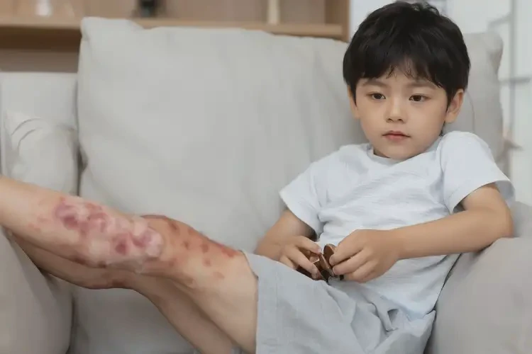 少兒大腿容易起濕疹不管它會自己好嗎(圖4)