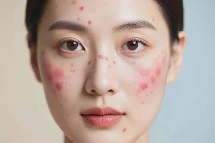 女生面部偶爾起濕疹不管它會自己好嗎(圖2)