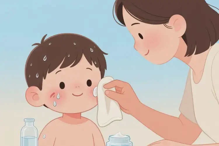 孩子面部有濕疹能夠徹底治愈嗎(圖4)