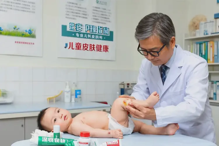 嬰兒大腿上偶爾起濕疹能夠徹底治愈嗎(圖1)