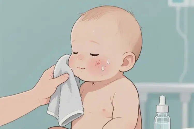 嬰兒面部經(jīng)常長濕疹能夠徹底治愈嗎(圖1)